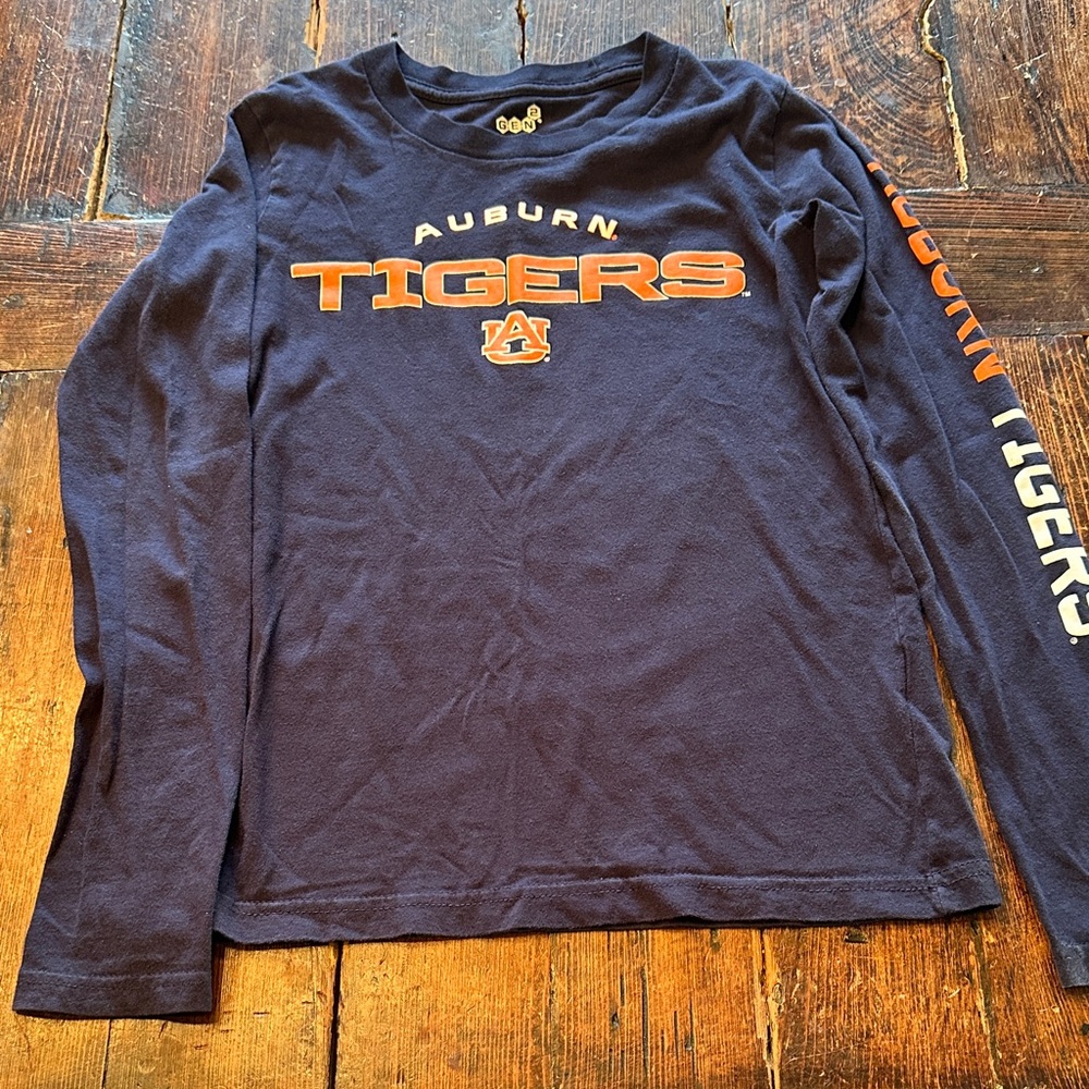 Auburn Tigers Kids Long Sleeve Shirt - Navy
